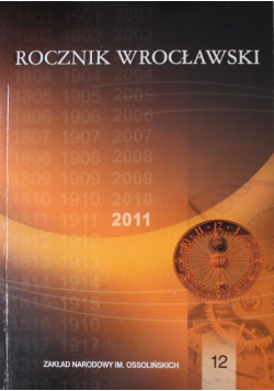 Rocznik wrocławski nr 12 2011