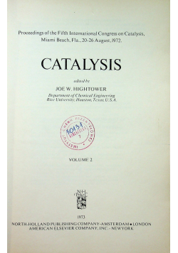 Catalysis vol 2