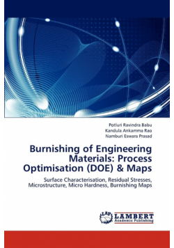 Burnishing of Engineering Materials