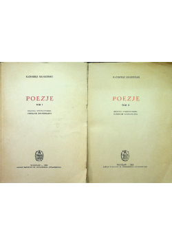 Brodziński Poezje tom I i II