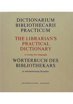 Dictionarium bibliothecarii practicum