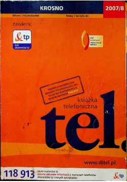 Książka telefoniczna Krosno 2007 / 2008