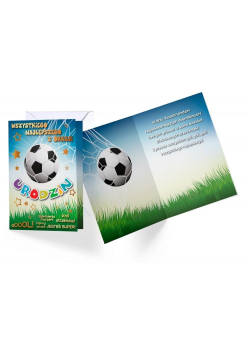 Karnet B6 DK-500 Urodziny gool! piłka