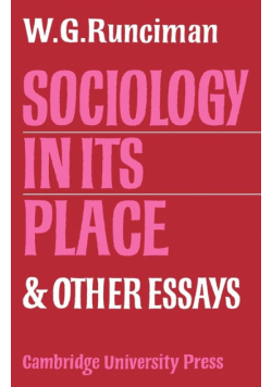 Sociology in Its Place