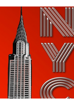 Iconic New York City Chrysler Building $ir Michael designer  creative drawing journal