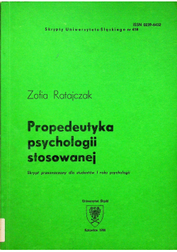 Propedeutyka psychologii stosowanej