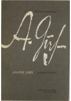 Anatol Girs artysta książki