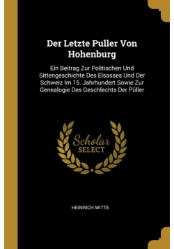 Der Letzte Puller Von Hohenburg