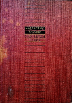 Malarstwo Polskie Manieryzm Barok