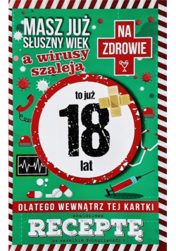 Karnet Urodziny 18 JCX - 001
