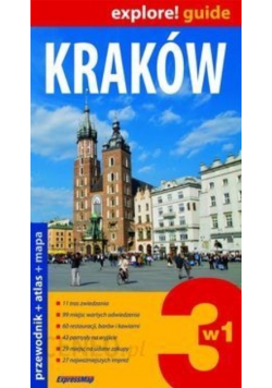 Kraków 3 w 1 Przewodnik atlas mapa