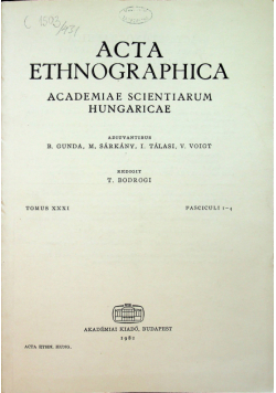 Acta ethnographica