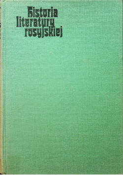 Historia literatury rosyjskiej tom I