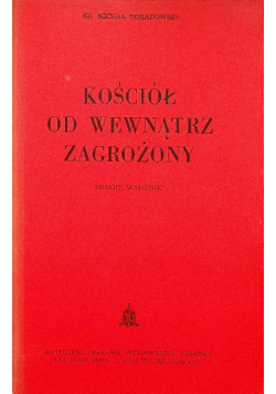 Kościół od wewnątrz zagrożony