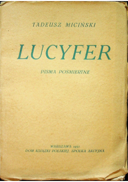 Lucyfer 1931 r.