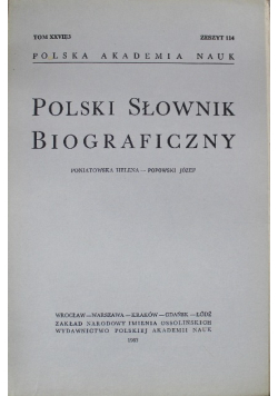 Polski słownik biograficzny tom XXVII zeszyt 114