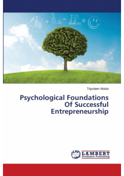 Psychological  Foundations  Of Successful  Entrepreneurship