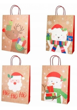 Torba prezentowa 26x32x12cm papier white craft