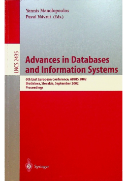 Advances in Databases and Information Systems 6th East European Conference ADBIS 2002 Bratislava Slovakia September 2002 Proceedings
