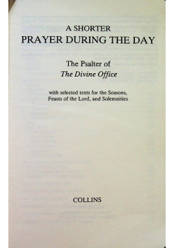 A shorter prayer during the day
