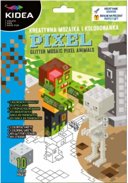 Mozaika i kolorowanka Wróżki KIDEA