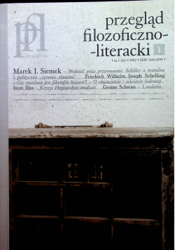Przegląd filozoficzno - literacki nr 1