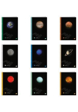 Zeszyt A5/60K kratka PLANETS MIX (10szt)