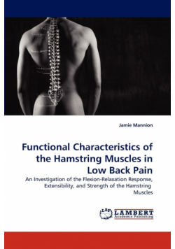 Functional Characteristics of the Hamstring Muscles in Low Back Pain