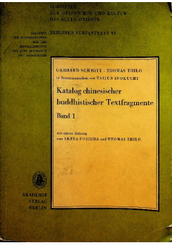 Katalog chinesischer buddhistischer textfragmente