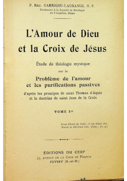 Lamour de dieu et la Croix de Jesus 1929 r.