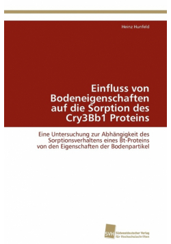 Einfluss von Bodeneigenschaften auf die Sorption des Cry3Bb1 Proteins