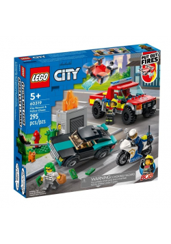 Lego CITY 60319 Akcja strażacka i policyjny pościg