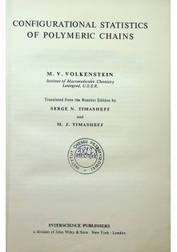 Configurational statistics of polymeric chains