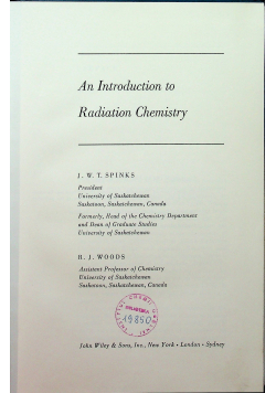 An introduction to radiation chemistry