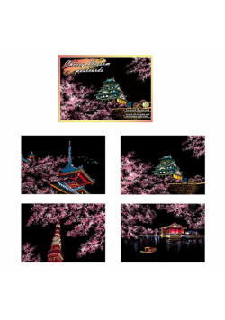 Magiczna Zdrapka 4w1 - Sakura 20x14cm