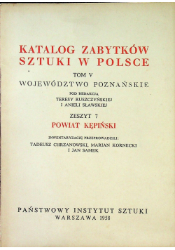 Katalog zabytków sztuki w Polsce tom V Zeszyt 7