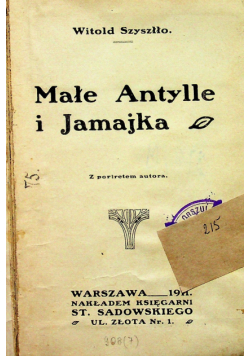 Małe Antylle i Jamajka 1911r