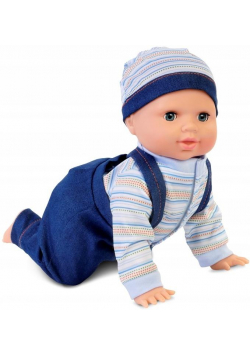 Lalka Natalia raczkujący niebieski 32cm