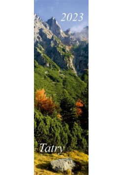 Kalendarz 2023 Ścienny pasek Tatry