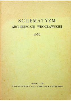 Schematyzm Archidiecezji Wrocławskiej 1959