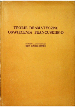 Teorie dramatyczne oświecenia francuskiego
