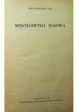 Spektrometria masowa