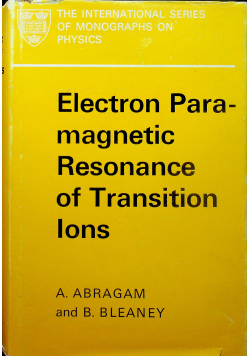 Electron Paramagnetic Resonance of Transition Ions