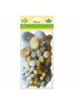 Pompony akrylowe mix 100szt