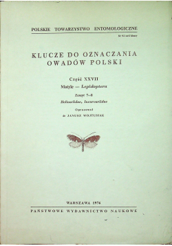 Klucze do oznaczania owadów Polski Część XXVII Zeszyt 7 - 8