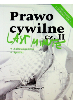 Last Minute Prawo Cywilne Część 2 2021