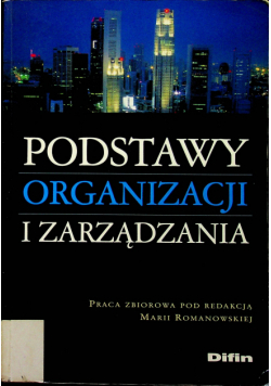 Podstawy organizacji i zarządzania