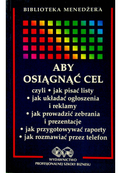 Aby osiągnąć cel