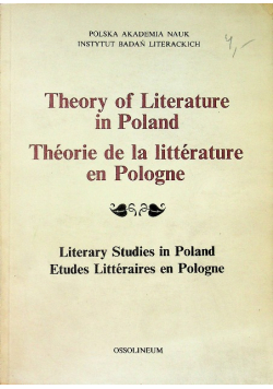 Theory of Literature in Poland