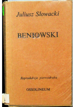 Bienowski poema reprint z 1841r.